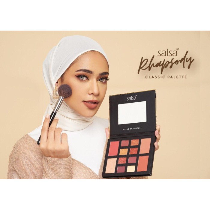 ^ KYRA ^ Salsa Rhapsody Pallette Amber dan Classic Eyeshadow Blush On Countour Higlighter