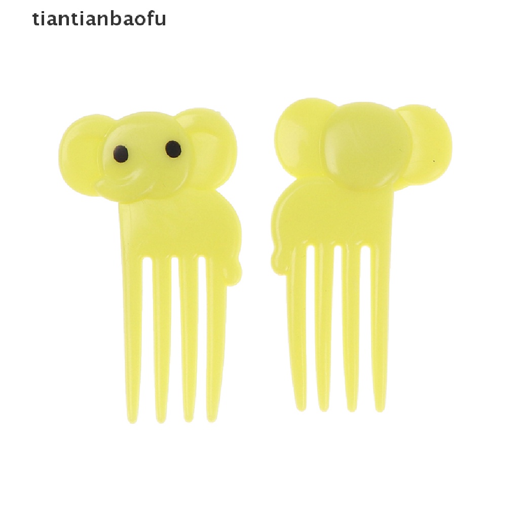 6 / 10 Pcs / Pak Tusukan Makanan Penutup Desain Kartun Untuk Anak