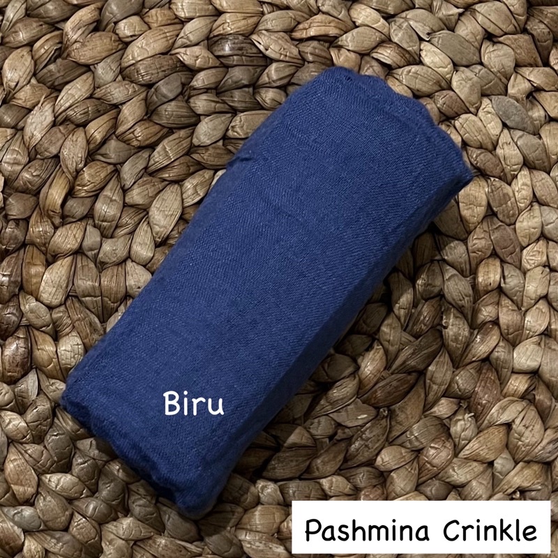 Pashmina crinkle Part 1 Hijab pasmina kusut Lavanya By Azzara-Biru