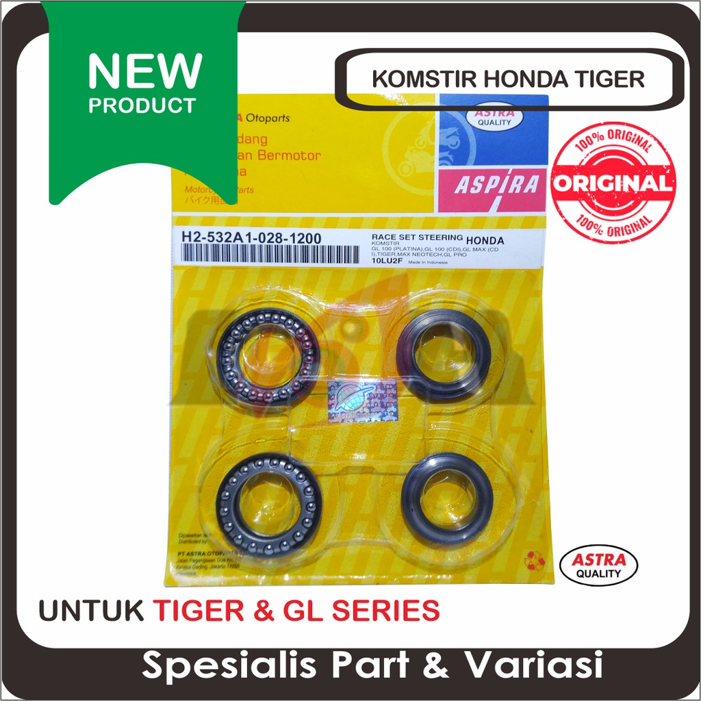 Komstir Tiger GL Pro Neo Tech Bearing Laher Race Comstir Set ASPIRA