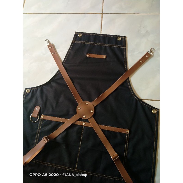 Apron celemek apron masak apron coffe apron drill apron barista murah apron chef celmek barista