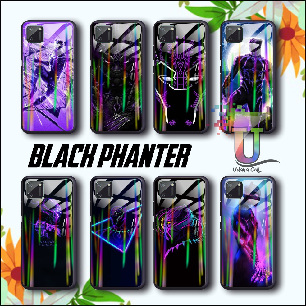 UC672 Case softcase gambar BLACK PANTHER back case glass aurora vivo y91 y93 y95 y11 y12i y17 y15 v5