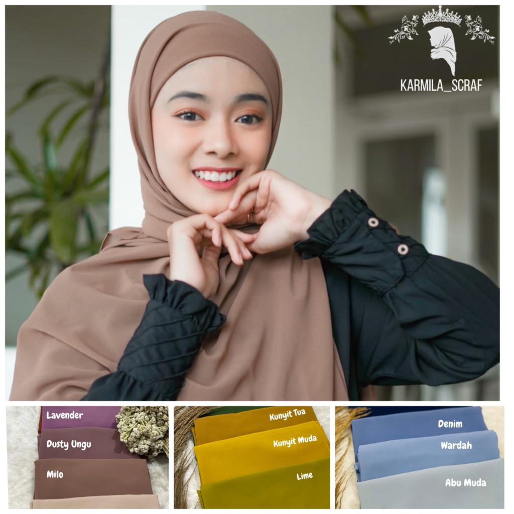 Pashmina Inner 2in1 Ceruty Babydoll Premium Pashmina Inner Premium