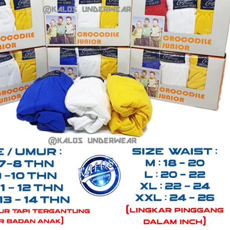 ™ Celana Dalam Anak Laki-Laki Croile CR 827 Isi 3 - 7-8 tahun ♟