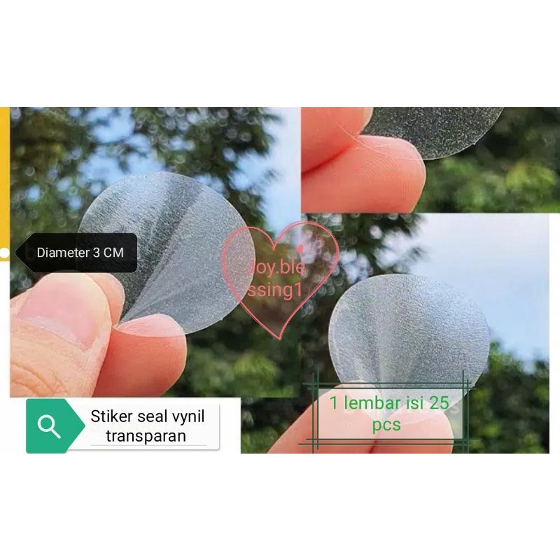 

STIKER SEAL TRANSPARAN 2 3 4 CM PEREKAT BOX