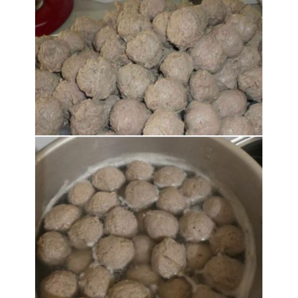 bakso sapi / pentol sapi / bakso sapi urat / bakso sapi isi daging cincang isi 50 pcs basomalang