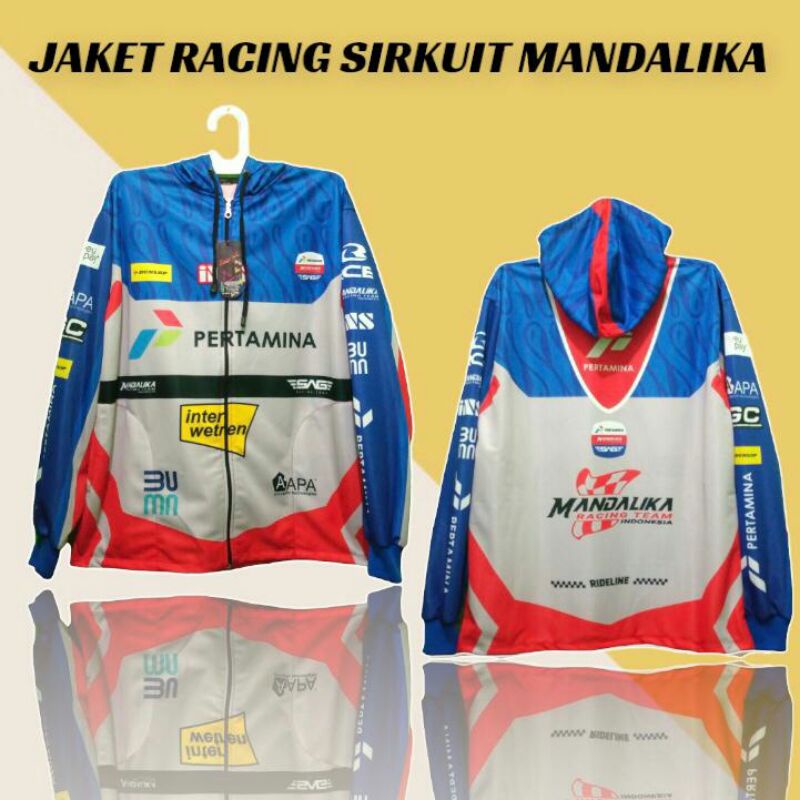 JAKET RACING SIRKUIT MANDALIKA | JAKET FULL PRINTING