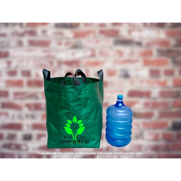 Planter bag 200 liter hijau - pot - media tanam