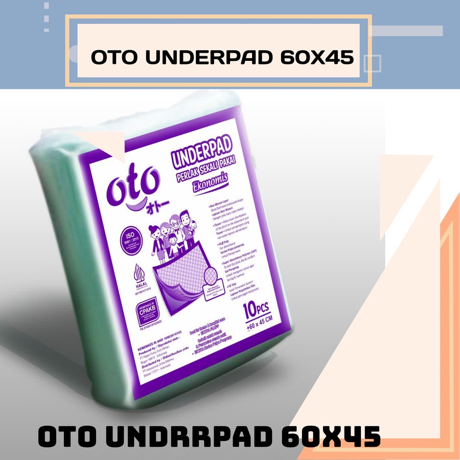 Oto Underpad Kecil 45x60 Alas Pipis Orang Tua Anjing Kucing Bayi