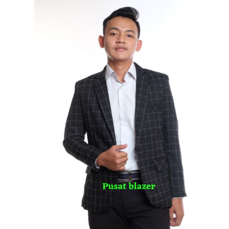 JAS PRIA MOTIP KOTAK KOTAK / JAS FORMAL PRIA MOTIP /BLAZER PRIA / JAS PRIA