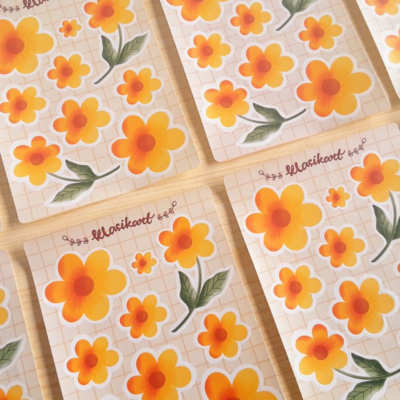 

Cute Sticker Sheet Flower Aesthetic