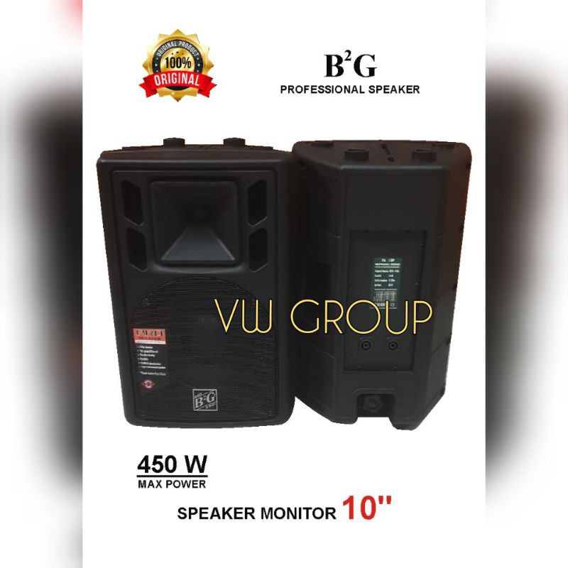 SPEAKER PASIF BOX FIBER B2G 10inch 2 unit ORIGINAL