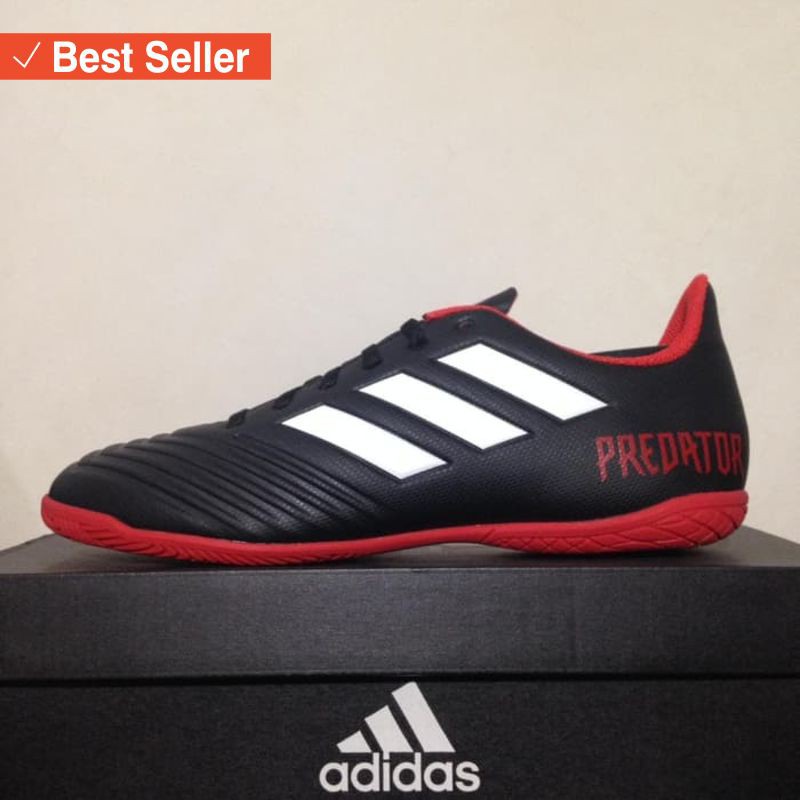 Sepatu Olahraga murah Harga Terjangkau / Sepatu Futsal Adidas Predator Tango 18.4 Black Red DB2136