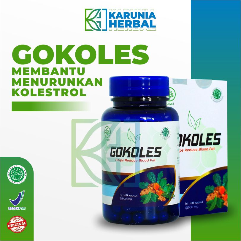 GOKOLES OBAT KOLESTEROL HERBAL BPOM AMAN