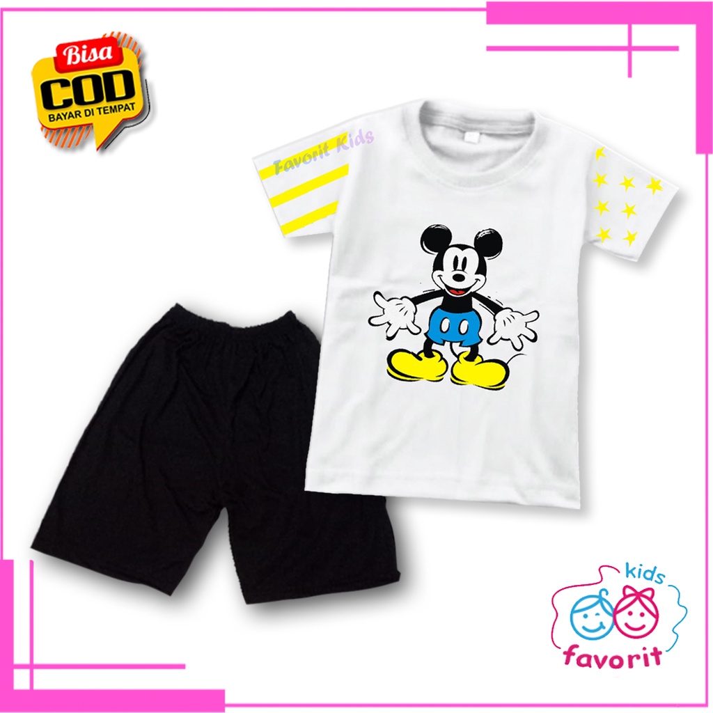 Favorit kids baju setelan anak perempuan lengan pendek