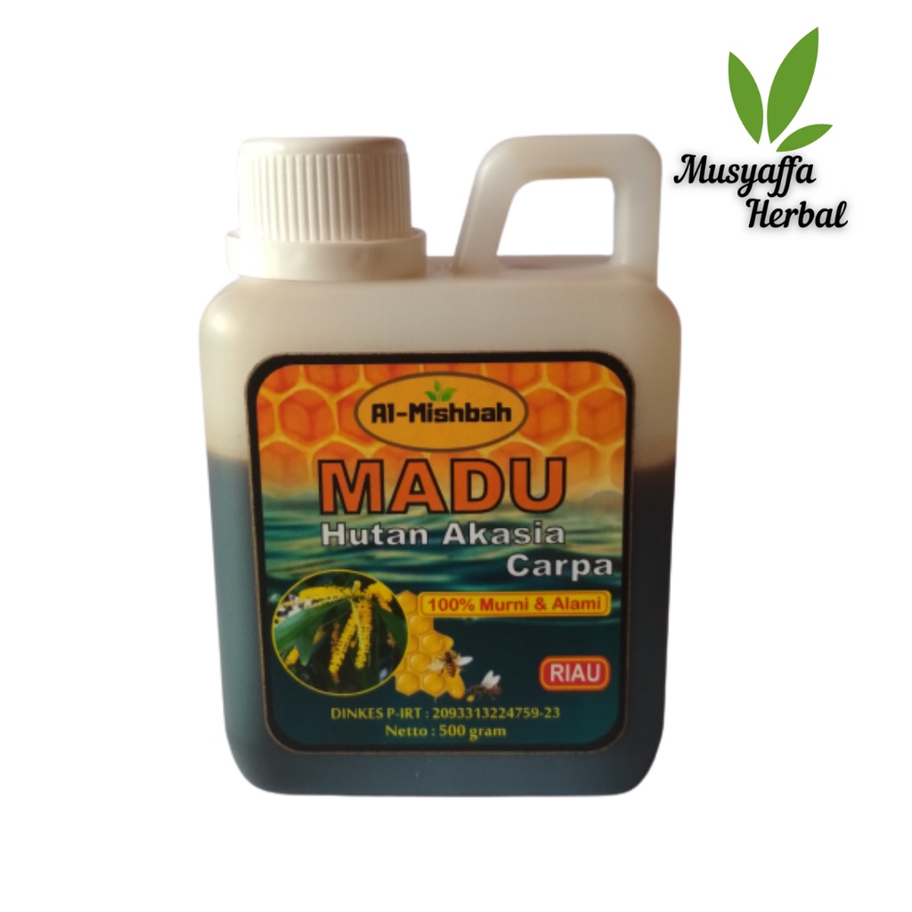 

Madu Hutan Akasia Carpa Al-Mishbah 500 gr 100 % Murni Asli Raw Honey