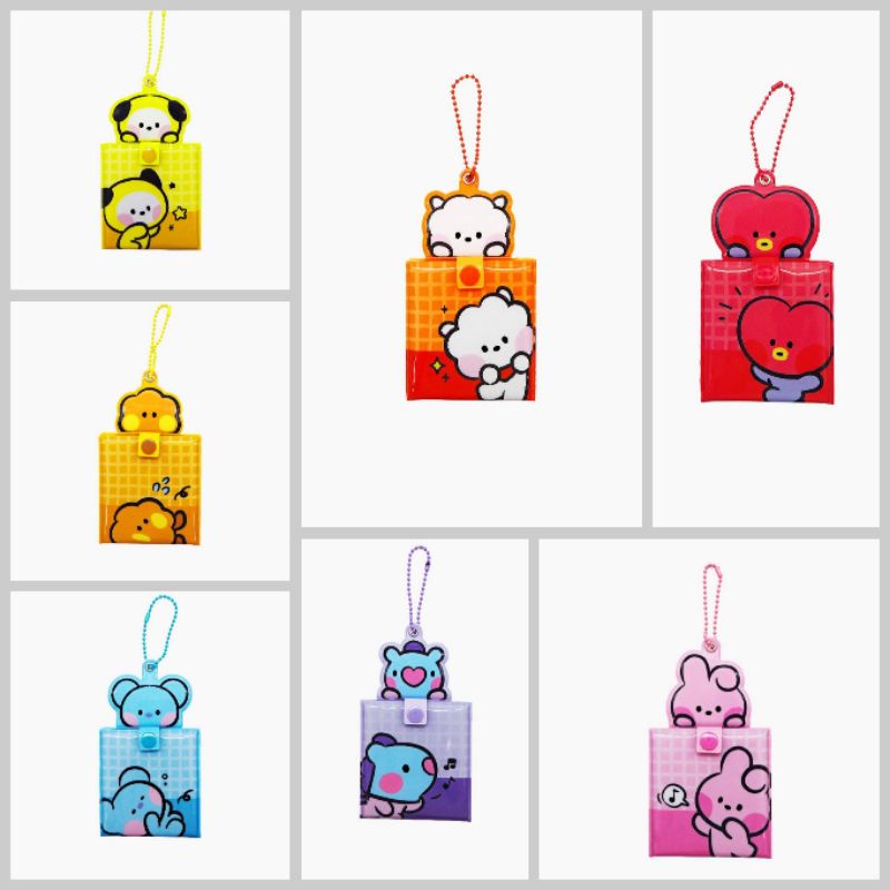OFFICIAL BT21 MININI MIRROR KEYRING GANTUNGAN