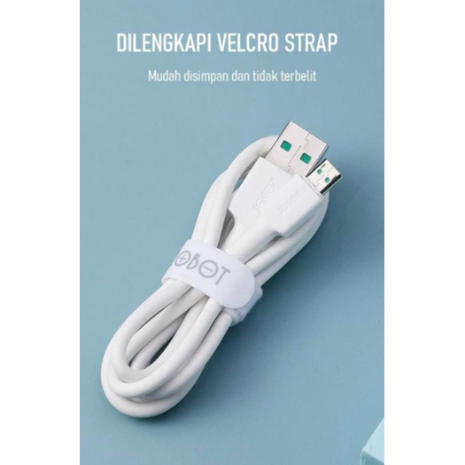 ROBOT KABEL DATA VOOC MICRO USB 7 PIN 4A 100CM RVM100 GARANSI 1 TAHUN