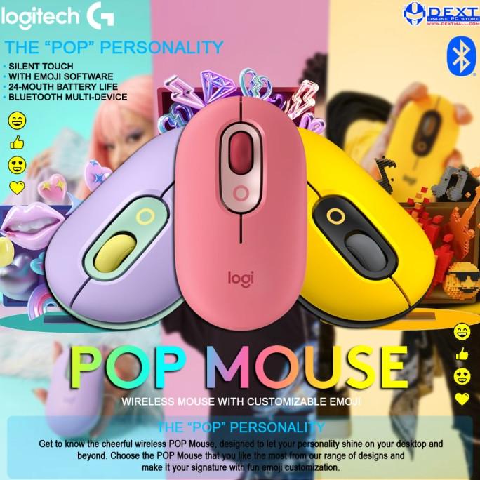 Jual Logitech Pop Mouse Wireless Mouse With Customizable Emoji Naomiversya Shopee Indonesia 0179