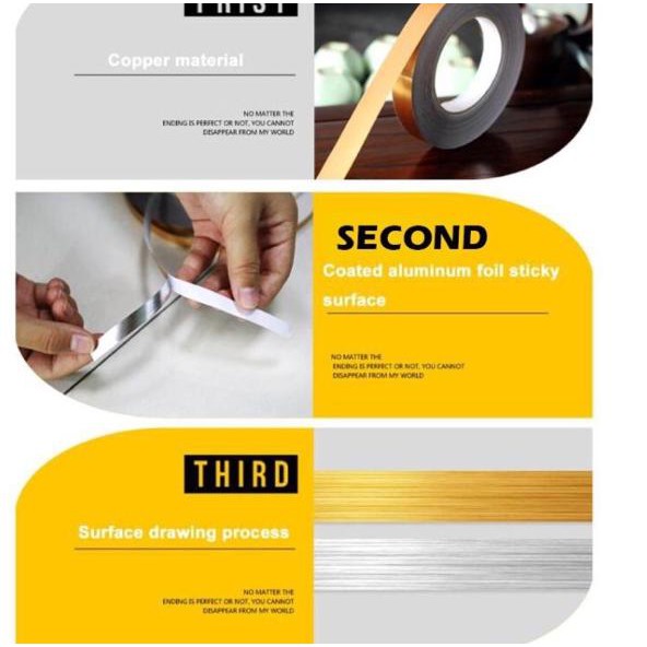 

TY Gulungan sticker 1cm pembatas nat keramik 50meter lebar 1cm TY Bestー