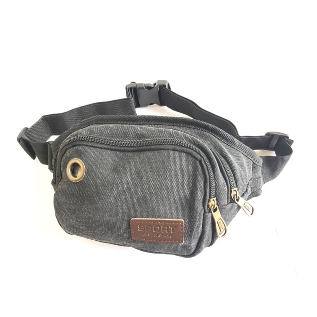 Tas pinggang kanvas / waist bag kanvas import D-series