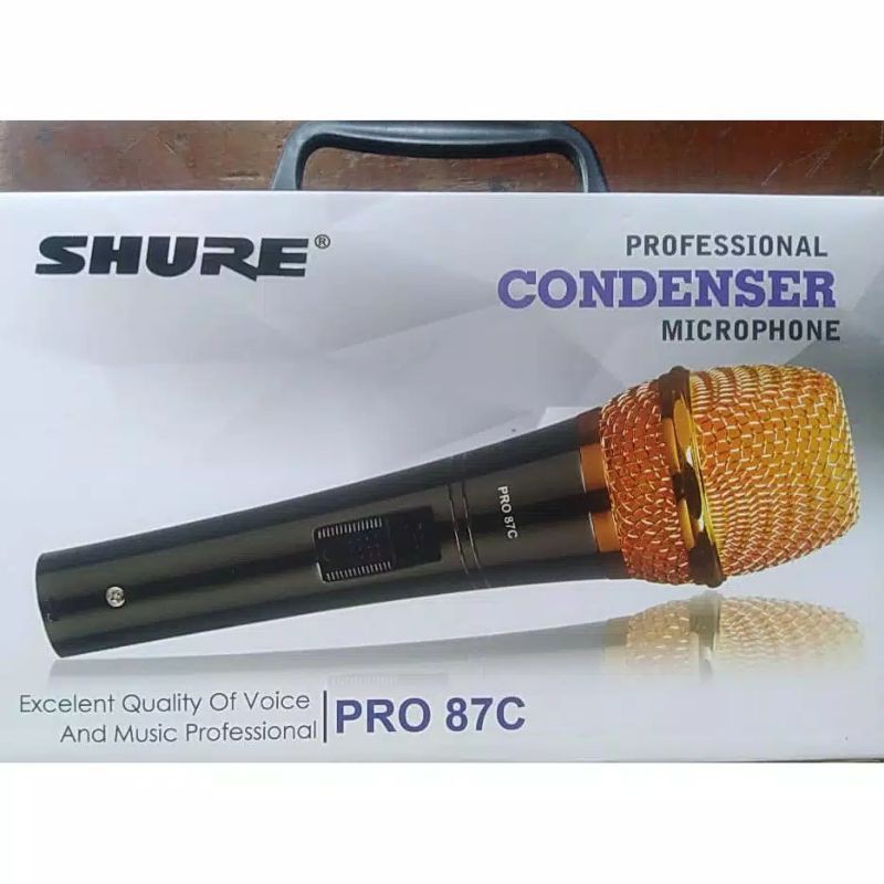 Mic Kabel Condenser SHURE PRO 87 C Mik Sure  87C Condensor