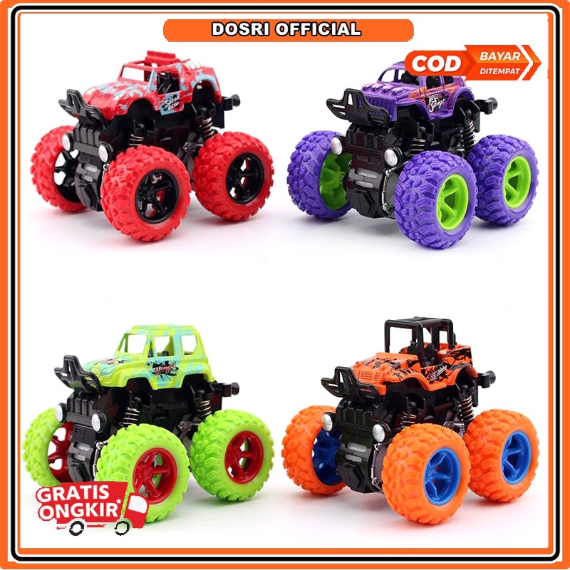 Mobil Monster Zap Mainan Mobil Jip Off Road 4 Drive Inertial Bigfoot