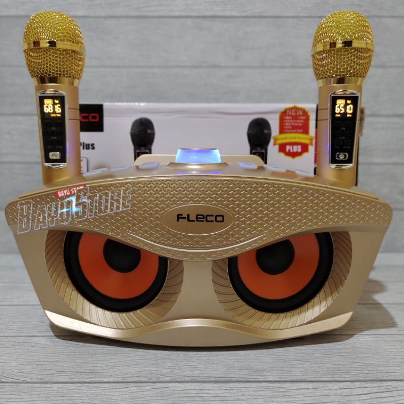 Speaker Bluetooth Fleco FL-311Plus Bonus 2 Mic Karaoke Wireless Super Bass