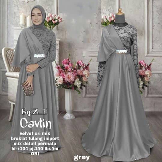 GROSIR GAMIS ORI BROKAT DRESS BROKAT CAVLIN GAUN BROKAT