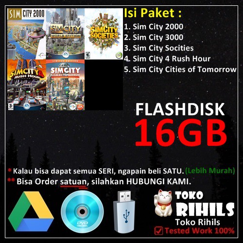 Sim City Paket Isi 5 Game PC Laptop