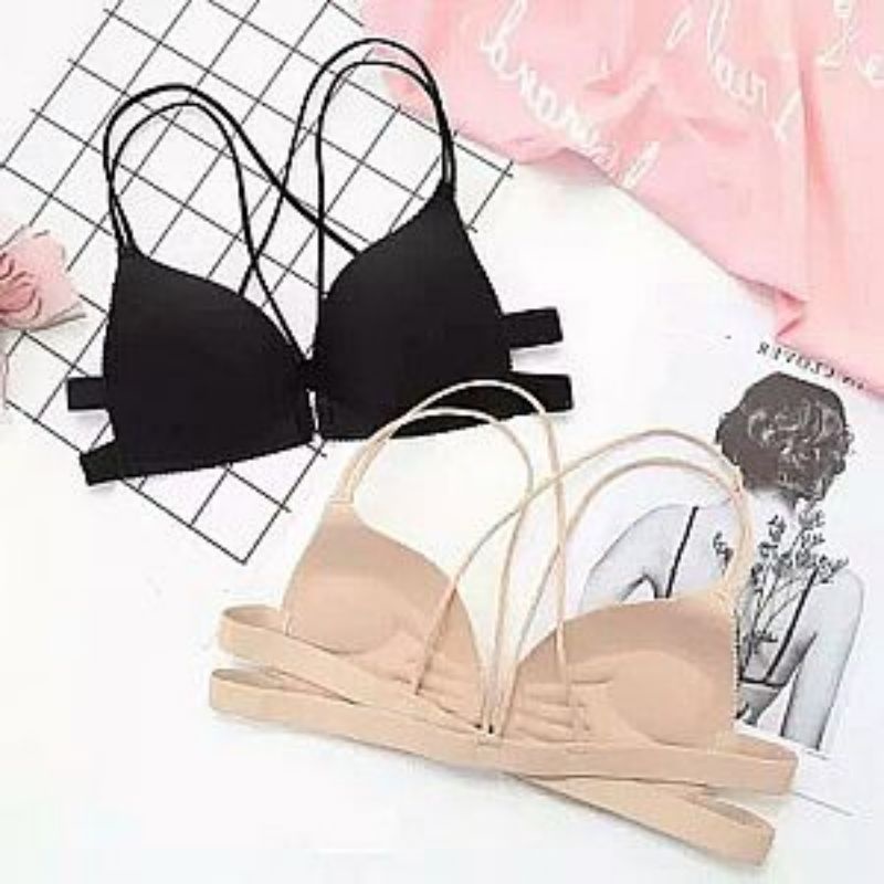 UND38 SEXY BRA BH FASHION PUSH UP TANPA KAWAT BUSA TIPIS BRALETTE SPORT