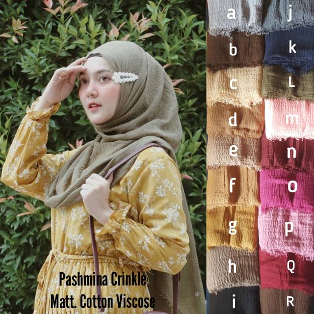 Pashmina premium / Pashmina crinkle / pashmina wrinkle / pashmina import