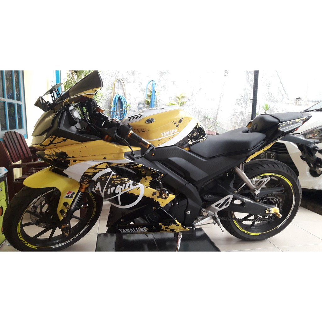 Decal Stiker R15 V3 Virgin Kuning