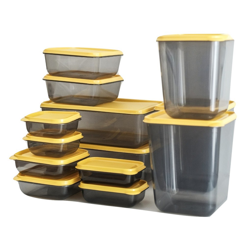 TOPLES CALISTA OTARU SMOKE 14PCS TOPLES KULKAS SERBAGUNA SET FOOD CONTAINER/CALISTA FOOD GRADE/FOOD PREPARATION/FOOD ORGANIZER/FOOD STORAGE/OTARU SET 14 PCS