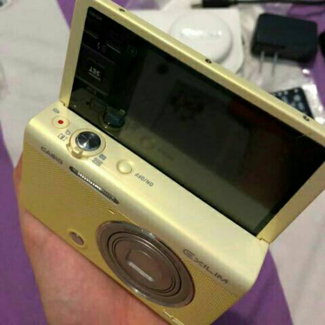 Kamera Flip Screen Casio Exilim Ex - ZR65 ZR 65 Preloved Kuning BU nego tipis