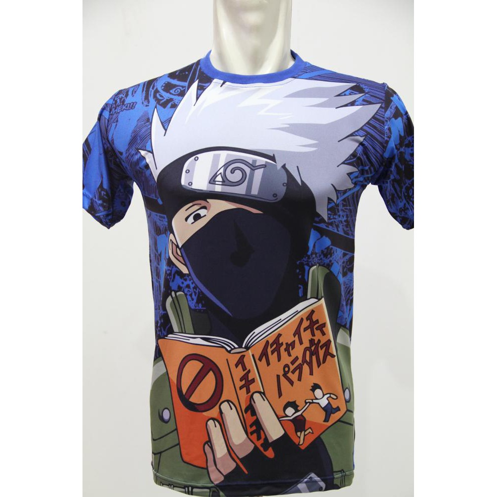 KAOS FULL PRINT ANAK DEWASA ANIME NARUTO KAKASHI HATAKE