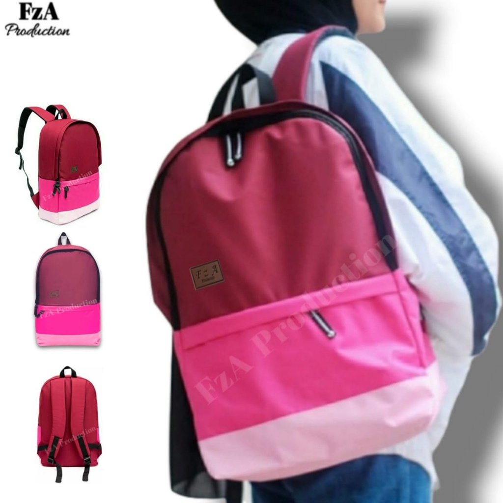 Big Promo..Tas Ransel Punggung Distro Casual Pria Wanita  Backpack / Tas Ransel Laptop Original - FzA BUY 1 GET 1