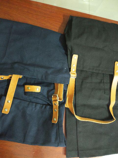 Apron Barista 3saku Kanvas Synthetic Leather