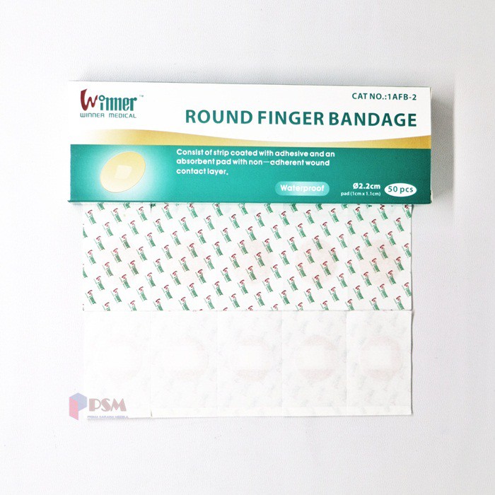 Round Bandage Winner / Plester Anti Air Warna Coklat sejenis Plesterin Bulat Hansaplast