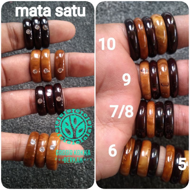 cincin kokka motif polos mata satu(ukur jari dulu sebelum beli)