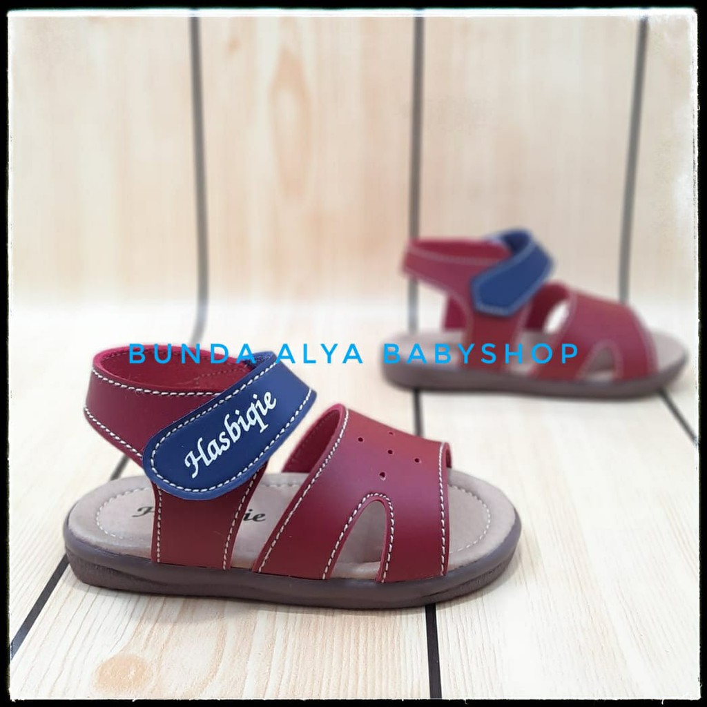 Sendal Anak Laki Laki Usia 1 2 Tahun Size 22 - 25 MARUN - Sepatu Sandal Anak Laki Tali Belakang SALEE Alas Karet