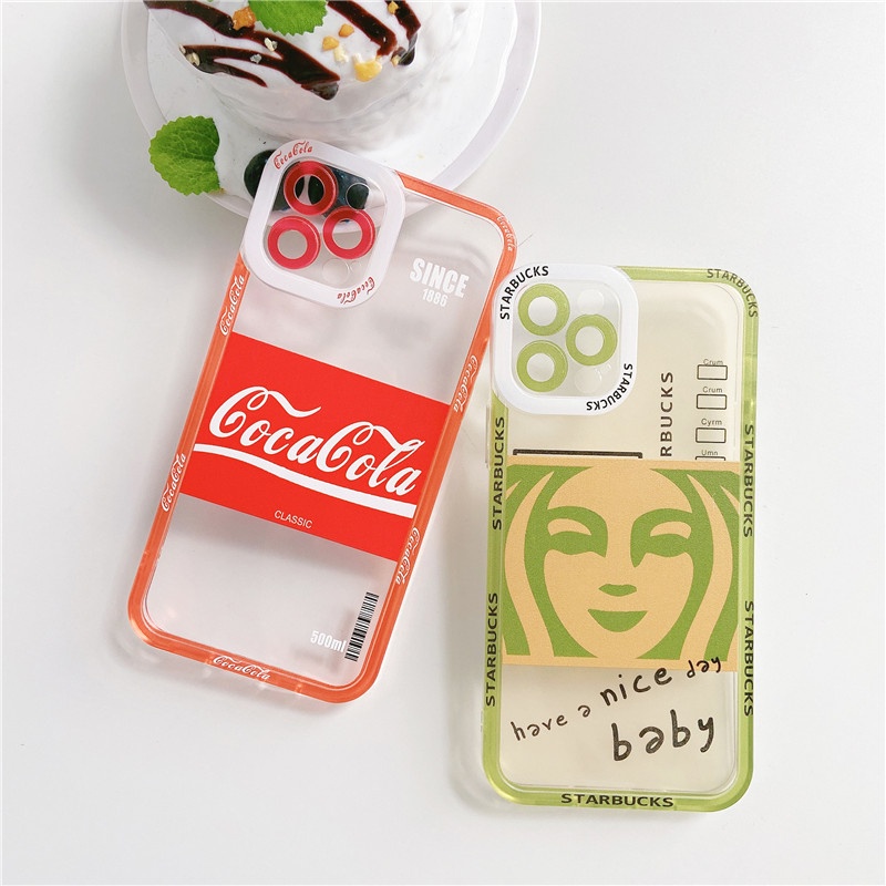 Angel eyes Creativity Soda drinks Phone case  iphone 11 12 13 Pro max 7 8 plus XR X XS MAX Color buttons Anti-fall TPU casing