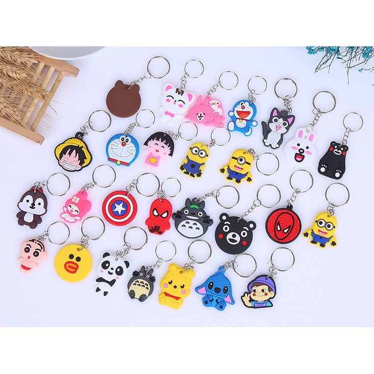 PEACH - Gantungan Kunci Karakter Unik Keychain PVC Souvenir / Souvenir Gantungan Kunci Karakter Lucu G210-8