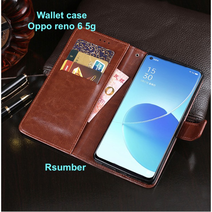 Oppo Reno6 5G Wallet case leather Flip case