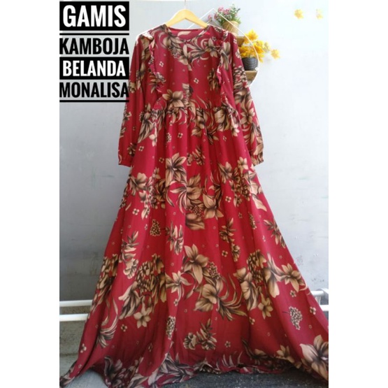 Gamis Belanda Kamboja/Gamis monalisa Kamboja