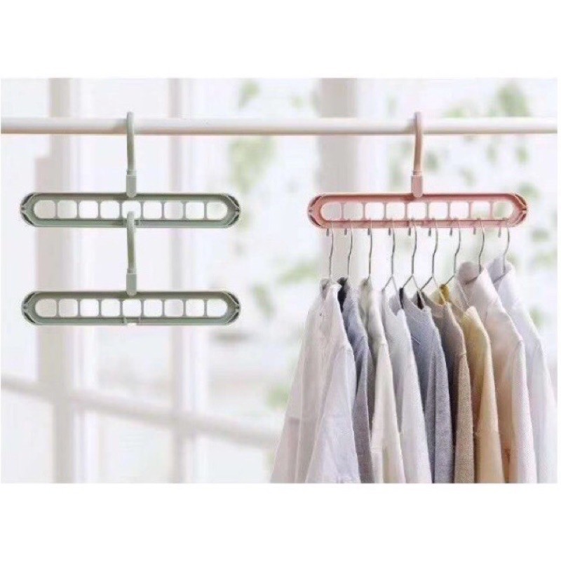 Gantungan Baju / Magic Hanger 9 in 1 / Wonder Hanger / Gantungan Baju Organizer / Foldable Hanger