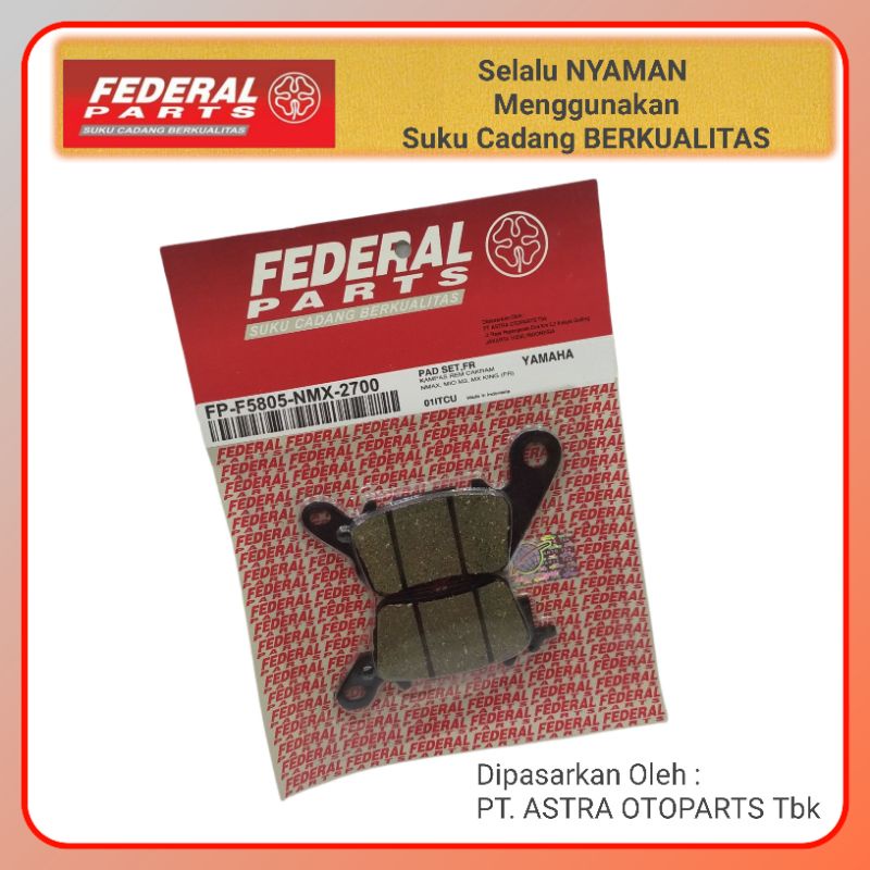 Federal Parts Kampas Rem Cakram Mio M3, Mio Z, Mio S, NMax Depan