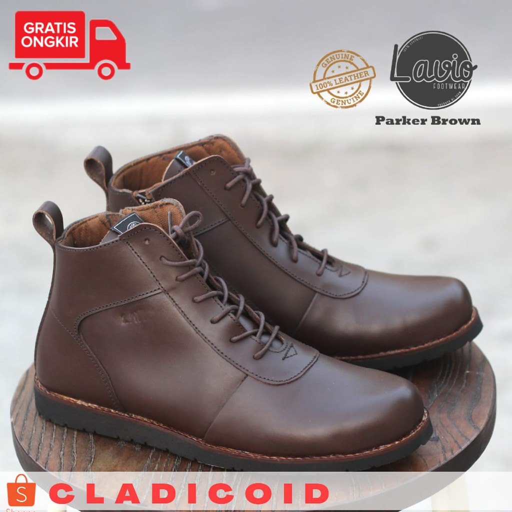 SEPATU SAFETY KULIT. SEPATU SAFETY PROYEK. SAFETY OUTDOOR. SEPATU BERKENDARA. LAVIO PARKER ORIGINAL