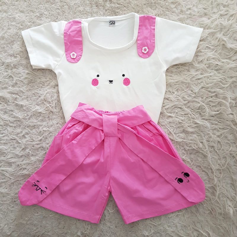 baju bayi meow cat casual