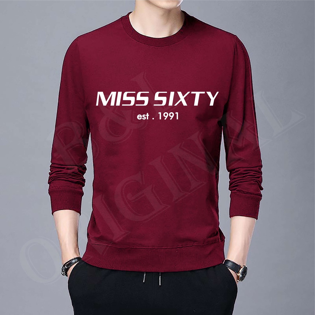 BS//COD//BAJU KAOS SIXTY //T-SHIRT TANGAN PANJANG//FASHION PRIA DAN WANITA//GOOD QUALITY